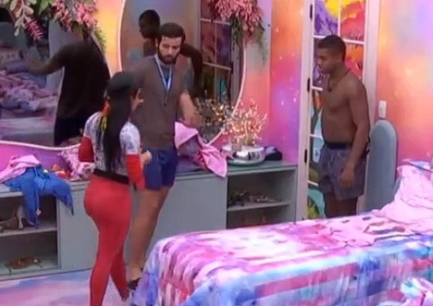 Isabelle repreende Davi e Matteus por brincadeira: 'não metam meus bois nisso'