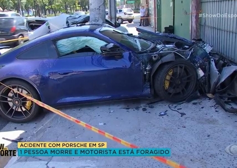 Motorista de Porsche em alta velocidade mata condutor de Renault e foge do local