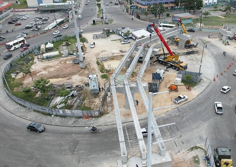 Bola do Produtor segue interditada para obras do viaduto Rei Pelé