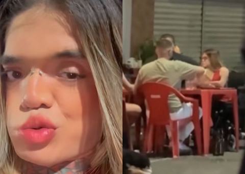 Influencer Leandrinha curte noite no Centro de Manaus 