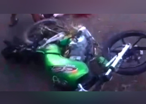 Jovem tem perna amputada em grave acidente de moto