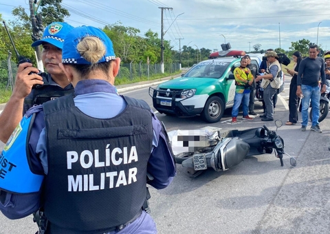 Polícia diz que acidente na Av. Torquato Tapajós ocorreu por imprudência de motociclista morto