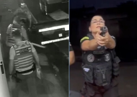 Policiais arrombam portão, invadem casa errada e apontam arma para moradora; vídeo