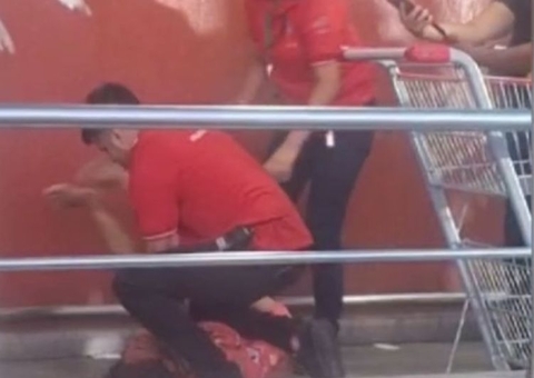 Seguranças do DB imobilizam mulher e assustam clientes: 'quer sufocar? só segura'; vídeo