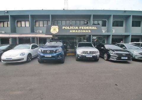 PF prende 3 pessoas e apreende quase 50 veículos em operação contra tráfico no Amazonas