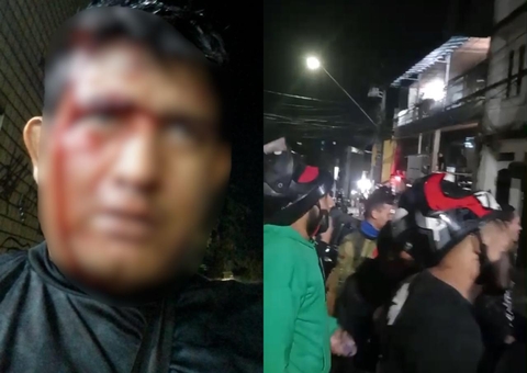 Motociclistas se vingam e espancam homem que agrediu motoboy no Centro