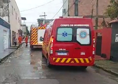 Curto-circuito causa incêndio em quitinete na Colônia Santo Antônio