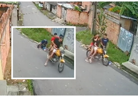 Trio em motocicleta ataca estudante a socos durante assalto no Tancredo Neves