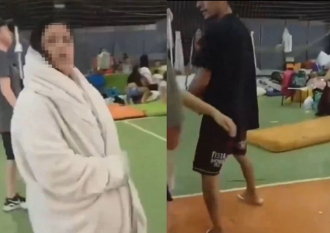 Casal é flagrado fazendo sexo em abrigo de vítimas no Rio Grande do Sul; vídeo