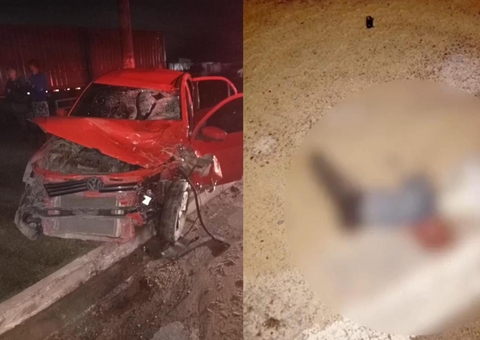 Motociclista tem perna decepada durante acidente na BR-174; vítima morreu