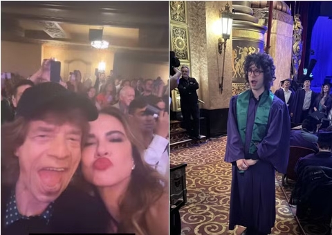 Luciana Gimenez e Mick Jagger surgem juntos em foto na formatura do filho