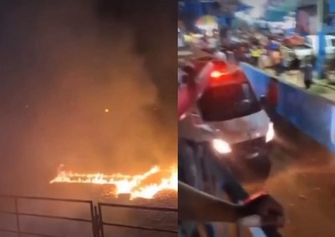 Queima de fogos durante evento agropecuário termina em tragédia; 10 ficam feridos