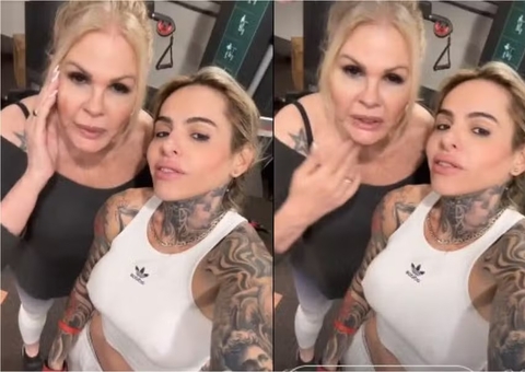 Monique Evans e Cacá Werneck treinam juntas antes de viagem para lua de mel