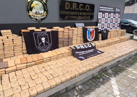 Operação apreende tonelada de drogas avaliada em R$ 20 milhões em Iranduba