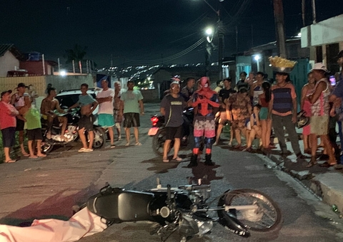 Homem leva tiro, cai de moto e morre durante assalto em Manaus