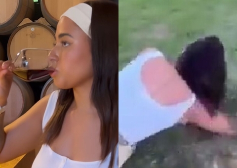 MC Loma leva tombo feio após degustação de vinhos na Itália; vídeo