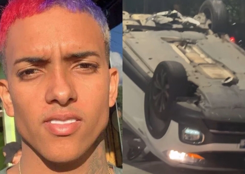MC Brinquedo sofre acidente de carro: 'Deus me deixou viver de novo'
