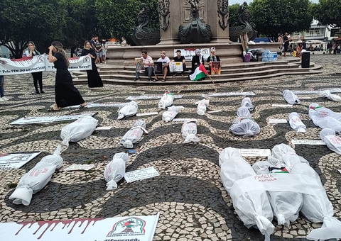 Grupo Árabe Palestino realiza manifestação em Manaus a favor da Faixa de Gaza
