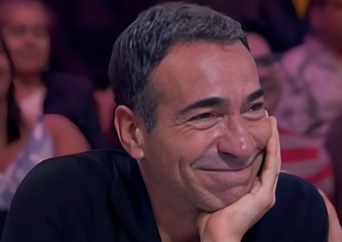 César Tralli cai no choro com homenagem de Rafa Justus no Domingão; vídeo