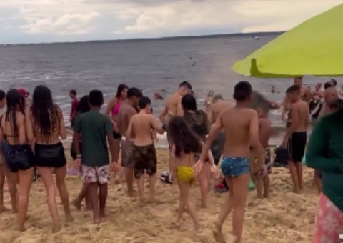 'Ratatouille' invade Ponta Negra e causa alvoroço entre banhistas; vídeo