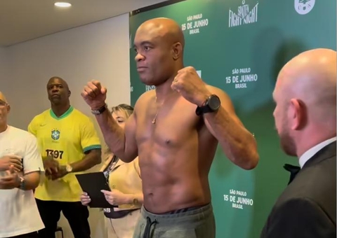 Terry Crews prestigia pesagem de Anderson Silva para Spaten Fight Night 