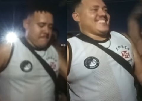 Vídeo: Lucas Buda assiste ao jogo do Vasco na Força Jovem em Manaus