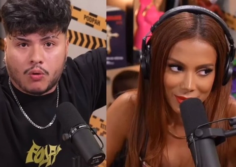 Mitico, do Podpah, se irritou ao ser chamado de 'fútil' por Anitta