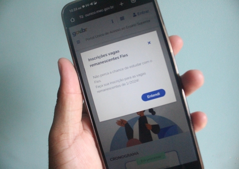 Inscrições para vagas remanescentes do Fies terminam nesta segunda