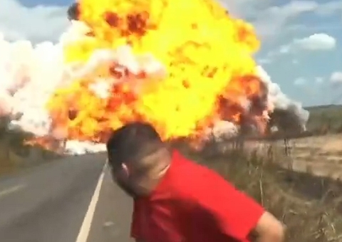 Equipe do SBT fica ferida em explosão de caminhão no Pará; vídeo
