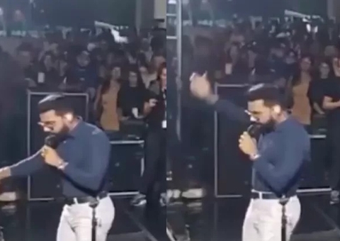Pablo dá bronca em fã que pediu foto durante show: “perturbação dos infernos"