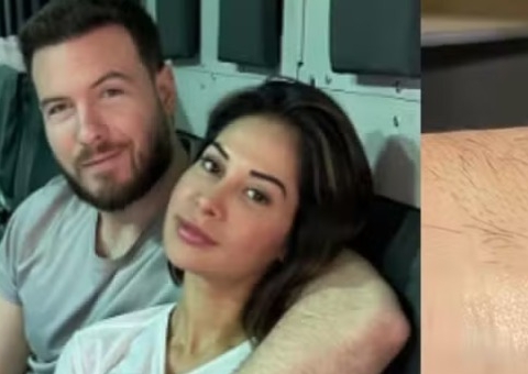 Thiago Nigro mostra tatuagem de casal feita para Maíra Cardi