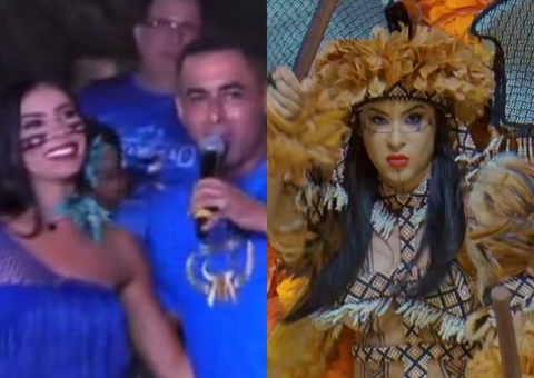 Presidente do Caprichoso alfineta Isabelle na festa da vitória: 'não teve Big Brother'