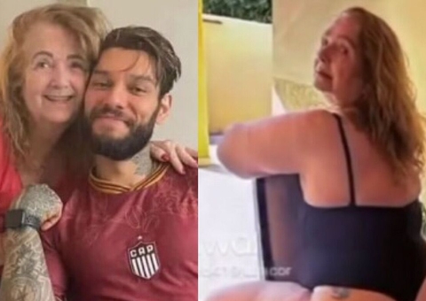 Avó de 78 anos de Lucas Lucco posa de fio-dental e reclama de censura