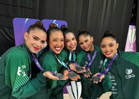 Brasil é prata na Copa do Mundo de ginástica rítmica, antes das Olimpíadas 