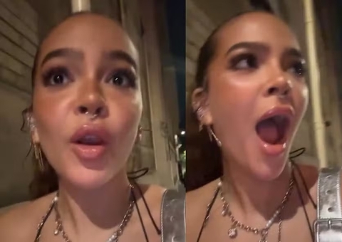 Com look decotado, Mel Maia e amiga são barradas em festa em Paris 