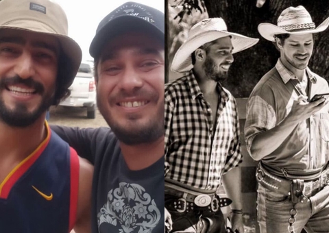 Renato Góes e José Loreto prestam homenagem a Thommy Schiavo