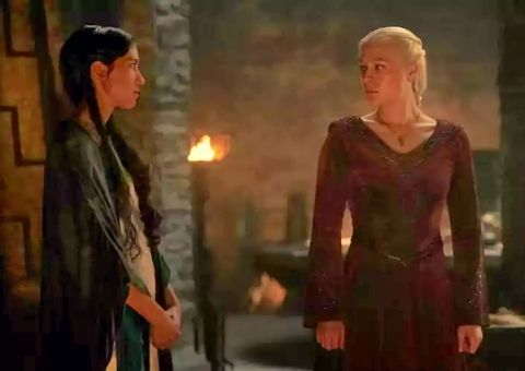 A Casa do Dragão: Momento íntimo entre Rhaenyra e Mysaria não estava no roteiro