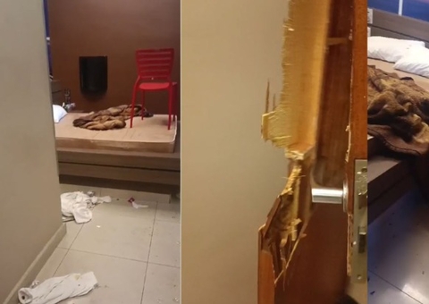 Vídeo: casal é preso após destruir quarto de motel em briga