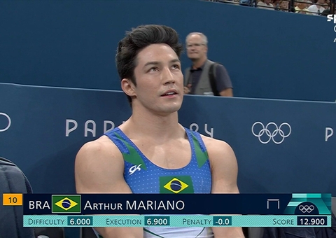 Arthur Nory erra na barra fixa e é eliminado das Olimpíadas de Paris