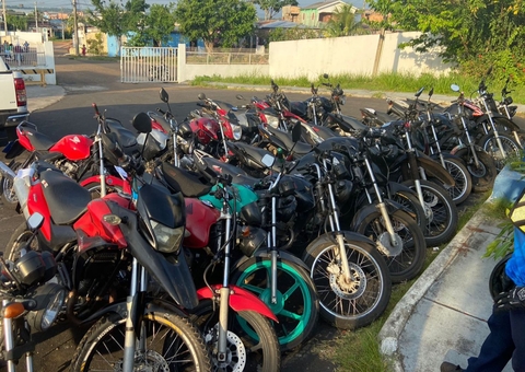Operação apreende 24 motocicletas roubadas em Manacapuru