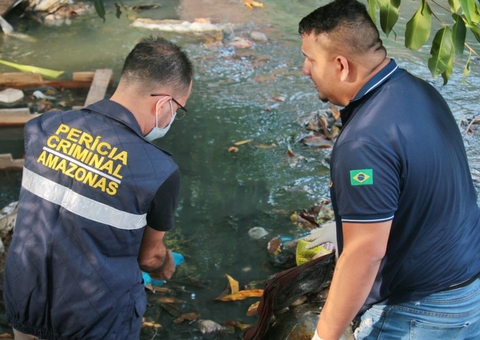 Mala com tronco humano é encontrada em igarapé de Manaus