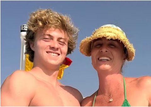 Aos 16, filho de Angélica surpreende ao aparecer saradão em foto com a mãe