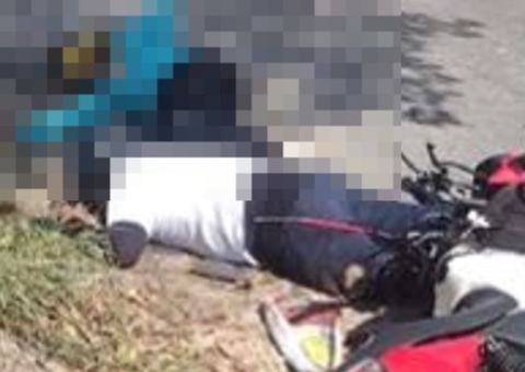 Motociclista e passageira ficam feridos em acidente com ônibus em Manaus