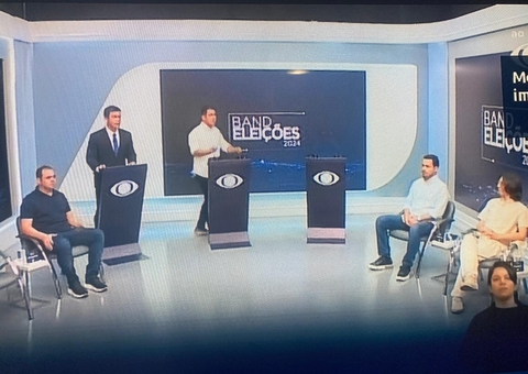 Começa debate entre candidatos à prefeitura de Manaus na TV Band 