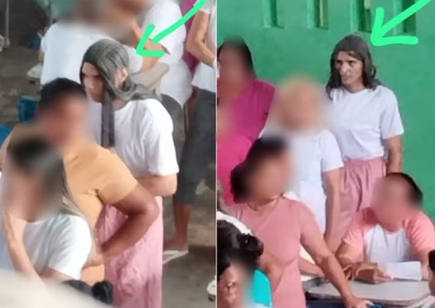 Integrantes de facção tentam fugir de presídio disfarçados de mulher