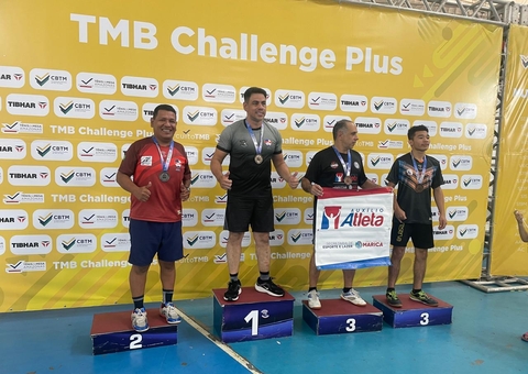 Paratleta amazonense conquista ouro em competição nacional de tênis de mesa