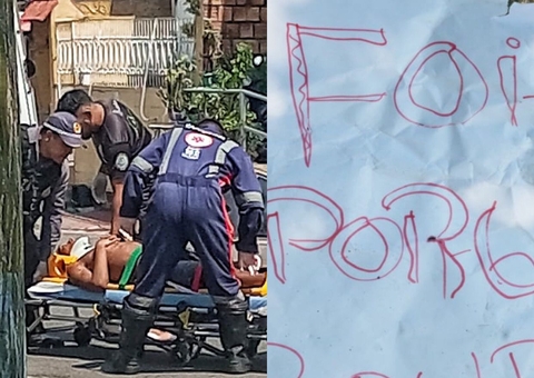 Integrantes de facção espancam homem e deixam bilhete em Manaus