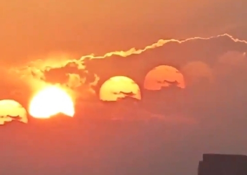 Sete sóis surgem no céu da China e vídeo viraliza; entenda caso