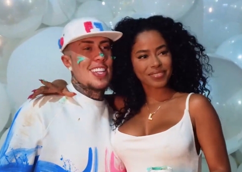 MC Daniel e Lorena Maria anunciam sexo do bebê em chá revelação 