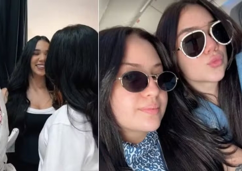 Mari Fernandez faz surpresa para namorada Júlia Ribeiro